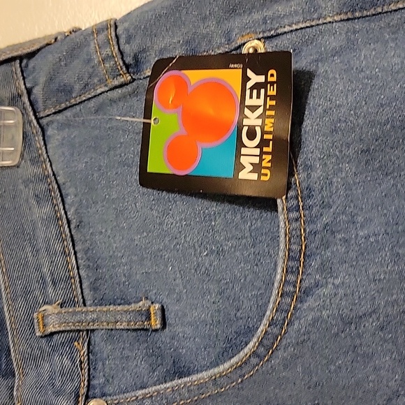 NWT: Vintage Mickey Mouse Denim Shorts by Jerry Leigh - Picture 4 of 14